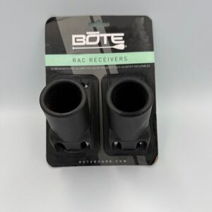 BOTE Rac Receivers Pair for Inflatable Paddle Boards Black 2 Pack K-RAC-REC-B